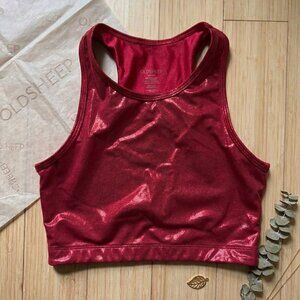 Goldsheep Crew Neck Metalic Top